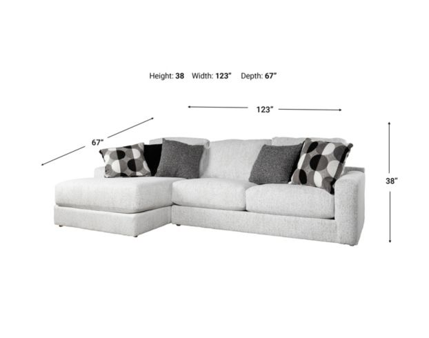 Jackson Arlo Arctic 2-Piece Left-Facing Chaise Sofa large image number 9