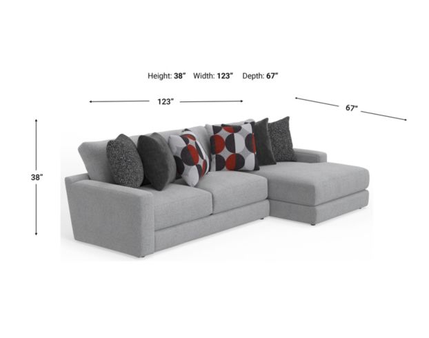 Jackson Arlo Oyster Sofa with Right-Side Chaise large image number 3