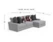 Jackson Arlo Oyster Sofa with Right-Side Chaise small image number 3