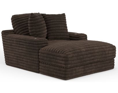 Jackson Comfrey Chocolate Chaise Lounge