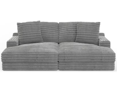 Jackson Comfrey Gray Double Chaise Sectional