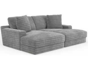 Jackson Comfrey Gray Double Chaise Sectional