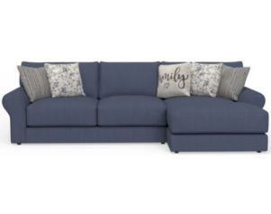 Jackson Cape May Denim Blue 2-Piece Sectional with Right Chaise