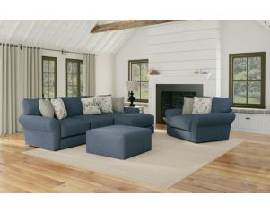 Jackson Cape May Denim Blue 2-Piece Sectional with Right Chaise