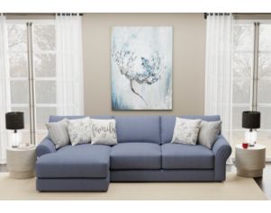 Jackson Cape May Denim Blue 2-Piece Sectional with Left Chaise