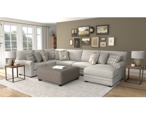 Jackson Livingston Linen 3-Piece Sectional with Right Chaise