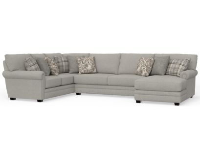 Jackson Livingston Linen 3-Piece Sectional with Right Chaise