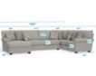 Jackson Livingston Linen 3-Piece Sectional with Left Chaise small image number 8