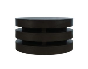 Jofran Brix Espresso Floating Sculpture Round Coffee Table