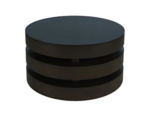 Jofran Brix Espresso Floating Sculpture Round Coffee Table