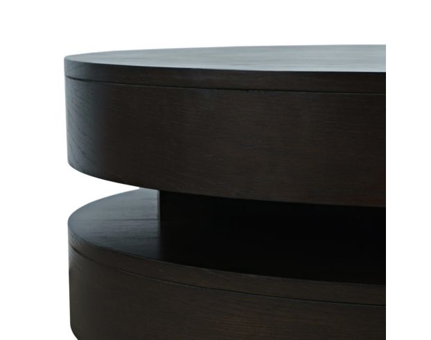 Jofran Brix Espresso Floating Sculpture Round Coffee Table large image number 5