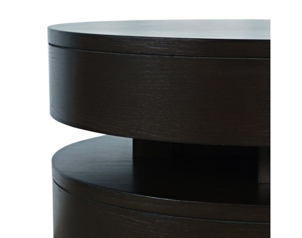 Jofran Brix Espresso Floating Sculpture Round End Table large image number 3