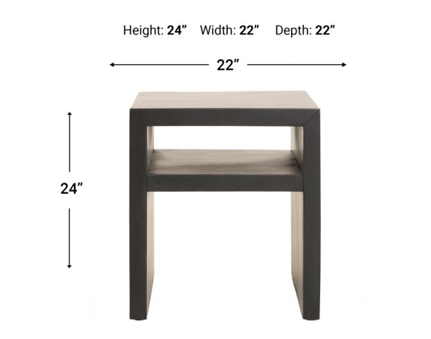 Jofran Dev Solid Wood Square End Table large image number 3