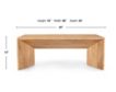 Jofran Lux Natural Coffee Table small image number 5