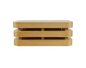 Jofran Brix Oak Floating Sculpture Coffee Table