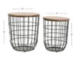 Jofran Rondo Black Nesting End Tables small image number 7