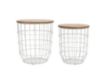 Jofran Rondo White Nesting End Tables small image number 3