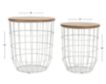 Jofran Rondo White Nesting End Tables small image number 8