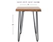Jofran Nature's Edge Natural Chairside Table small image number 6