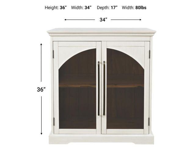 Jofran Archdale White 2-Door Accent Cabinet large image number 9