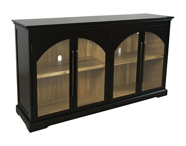 Jofran Archdale Black 4-Door Accent Cabinet large image number 2