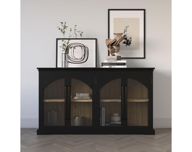 Jofran Archdale Black 4-Door Accent Cabinet large image number 9