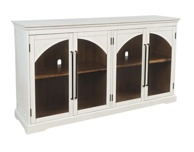Jofran Archdale White 4-Door Accent Cabinet large image number 2