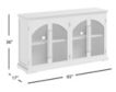 Jofran Archdale White 4-Door Accent Cabinet small image number 9