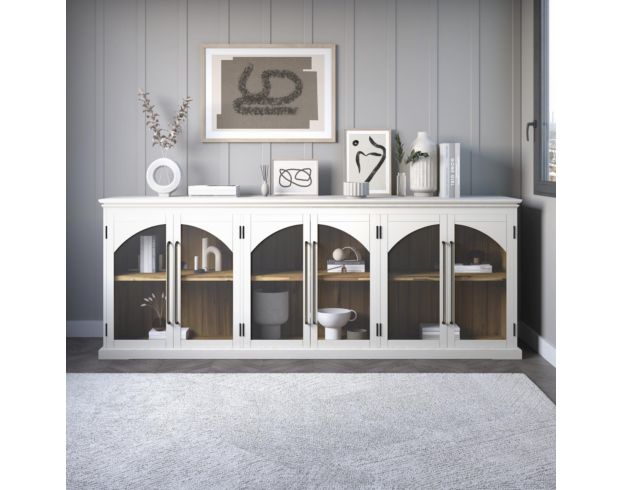 Jofran Archdale White 6-Door Accent Cabinet large image number 9