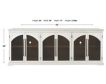 Jofran Archdale White 6-Door Accent Cabinet small image number 10