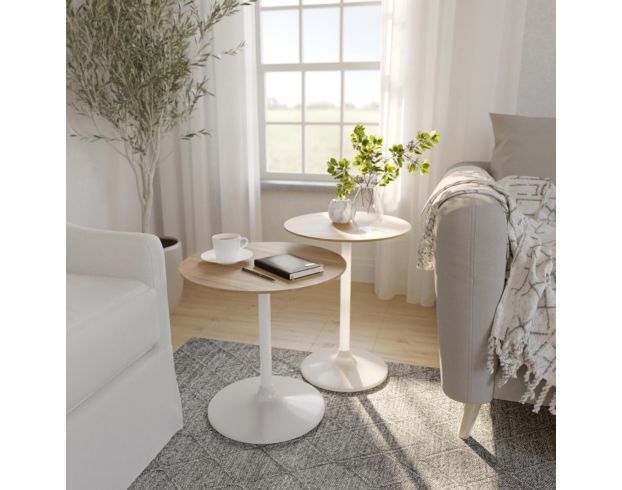 Jofran Remy White Nesting Tables large image number 7