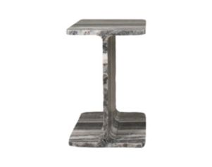 Jofran Enzo Black Striped Marble Accent Table