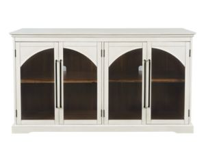 Jofran Archdale White 4-Door Accent Cabinet