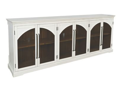 Jofran Archdale White 6-Door Accent Cabinet