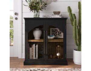 Jofran Archdale Black 2-Door Accent Cabinet