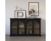 Jofran Archdale Black 4-Door Accent Cabinet small image number 1