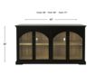 Jofran Archdale Black 4-Door Accent Cabinet small image number 10