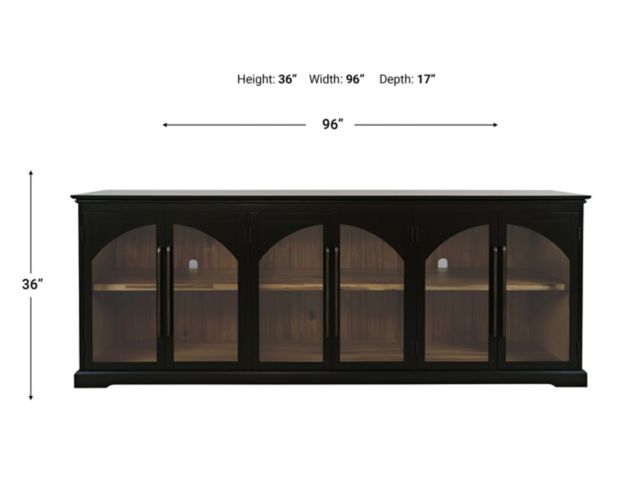 Jofran Archdale Black 6-Door Accent Cabinet large image number 8