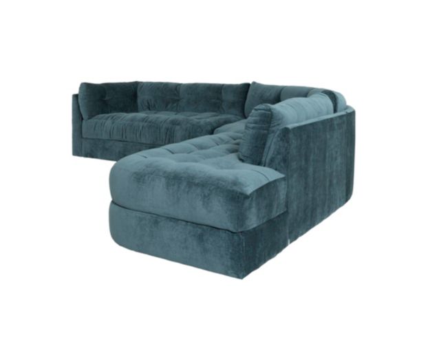 Jonathan Louis Juniper Napa Teal 3-Piece Sectional with Right-Facing Chaise large image number 2