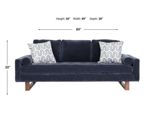 Jonathan Louis Bennett Indigo Sofa large image number 9