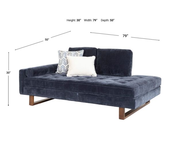 Jonathan Louis Bennett Indigo Left-Facing Chaise large image number 10