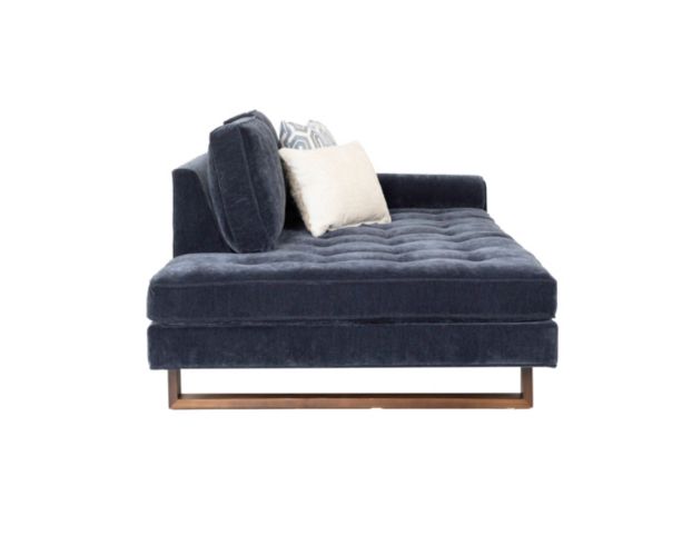 Jonathan Louis Bennett Indigo Blue Right-Facing Chaise large image number 3