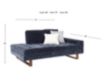 Jonathan Louis Bennett Indigo Blue Right-Facing Chaise small image number 10