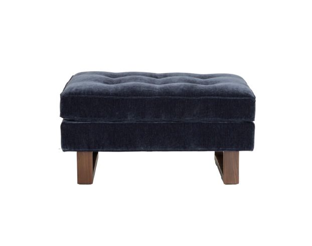 Jonathan Louis Bennett Indigo Ottoman large image number 1