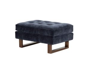 Jonathan Louis Bennett Indigo Ottoman