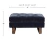 Jonathan Louis Bennett Indigo Ottoman small image number 4