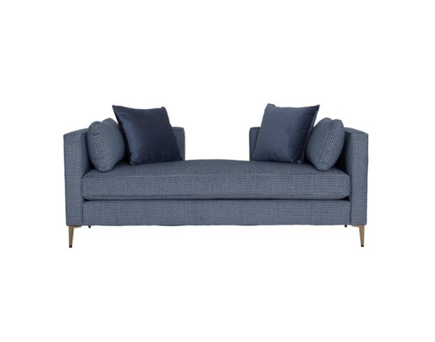 Jonathan Louis Bronxe Ink Blue Settee large image number 1