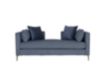 Jonathan Louis Bronxe Ink Blue Settee small image number 1