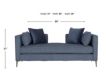 Jonathan Louis Bronxe Ink Blue Settee small image number 10