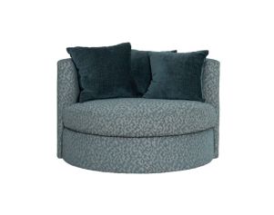 Jonathan Louis Roundabout Lagoon Blue Swivel Chair